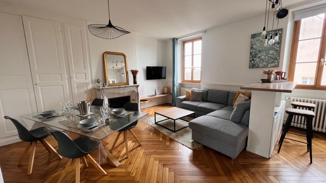 Charmant Appartement Plein Centre Ville - Parking Prive Auxerre Dış mekan fotoğraf